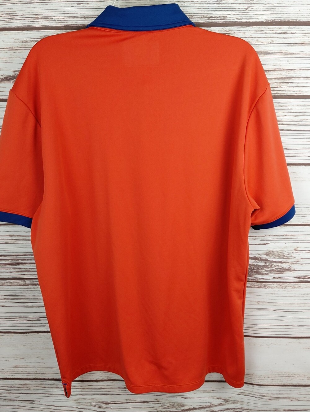 Twillory Mens 2XL Orange/Navy Short Sleeve Athletic Preformance Polo Shirt - Picture 7 of 9